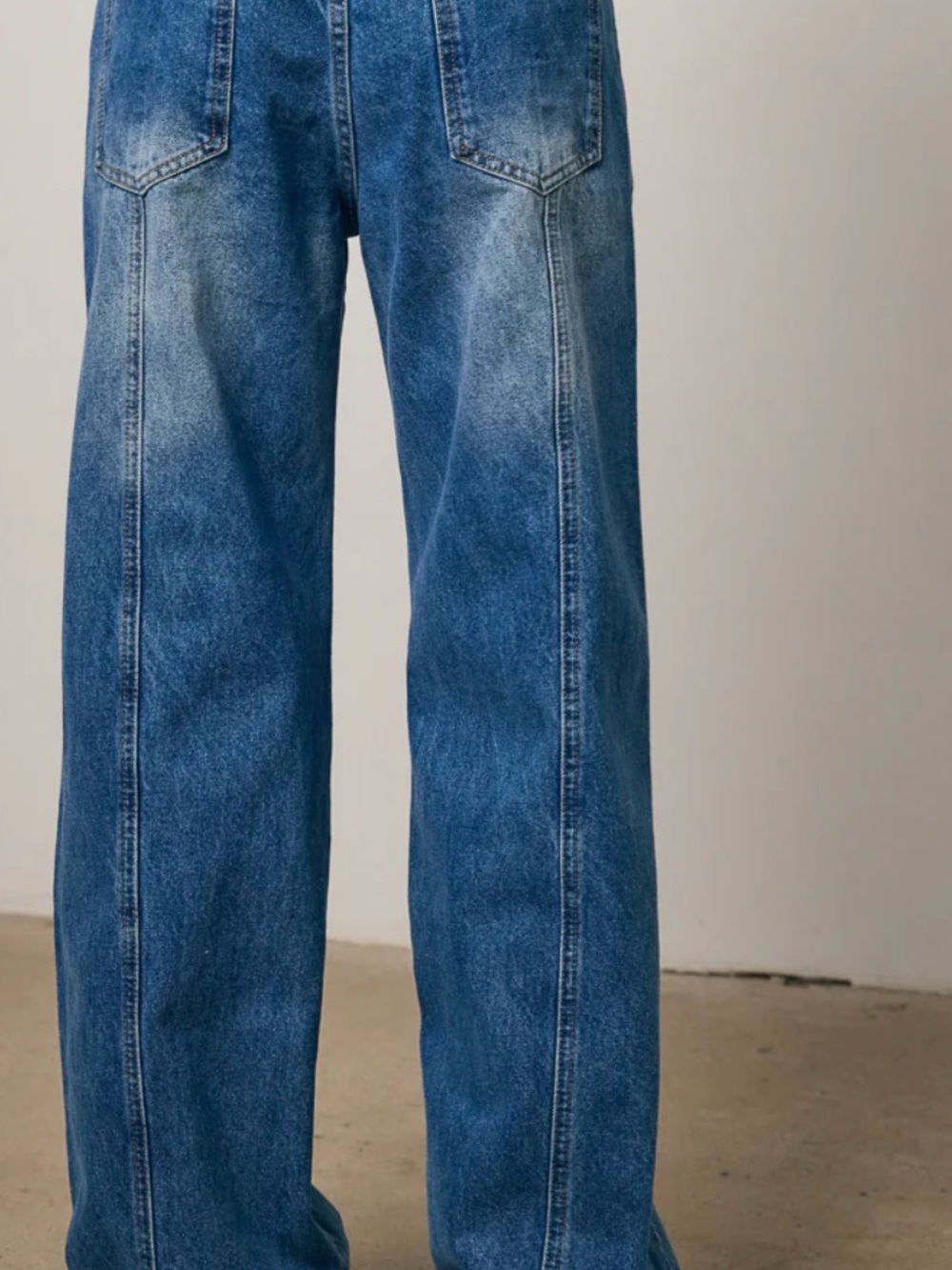 bohme Blue High-Rise Wide Leg Jeans - Picture 4 of 4